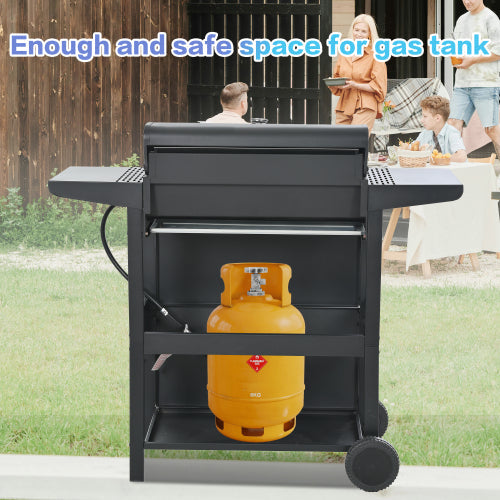 Propane Gas Grill 4 Burner Barbecue Grill, Stainless Steel 34,000 BTU